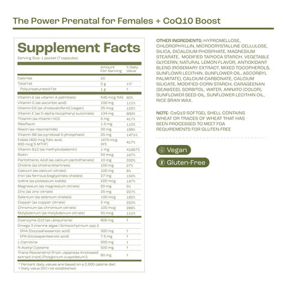bird&be The Power Prenatal for Females with CoQ10 Boost | Preconception & Prenatal Multivitamin