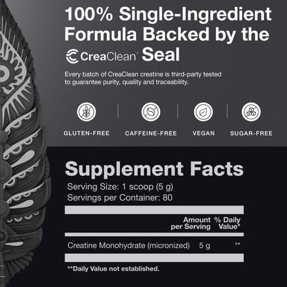 BIRDMAN Micronized Creatine Monohydrate Powder – 200 Servings (5 g Each) | Vegan, Gluten Free, Sugar Free