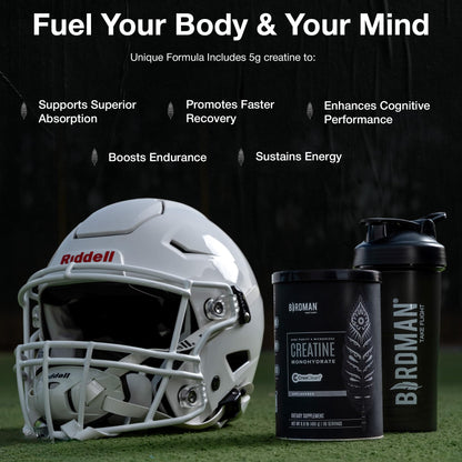 BIRDMAN Micronized Creatine Monohydrate Powder – 200 Servings (5 g Each) | Vegan, Gluten Free, Sugar Free