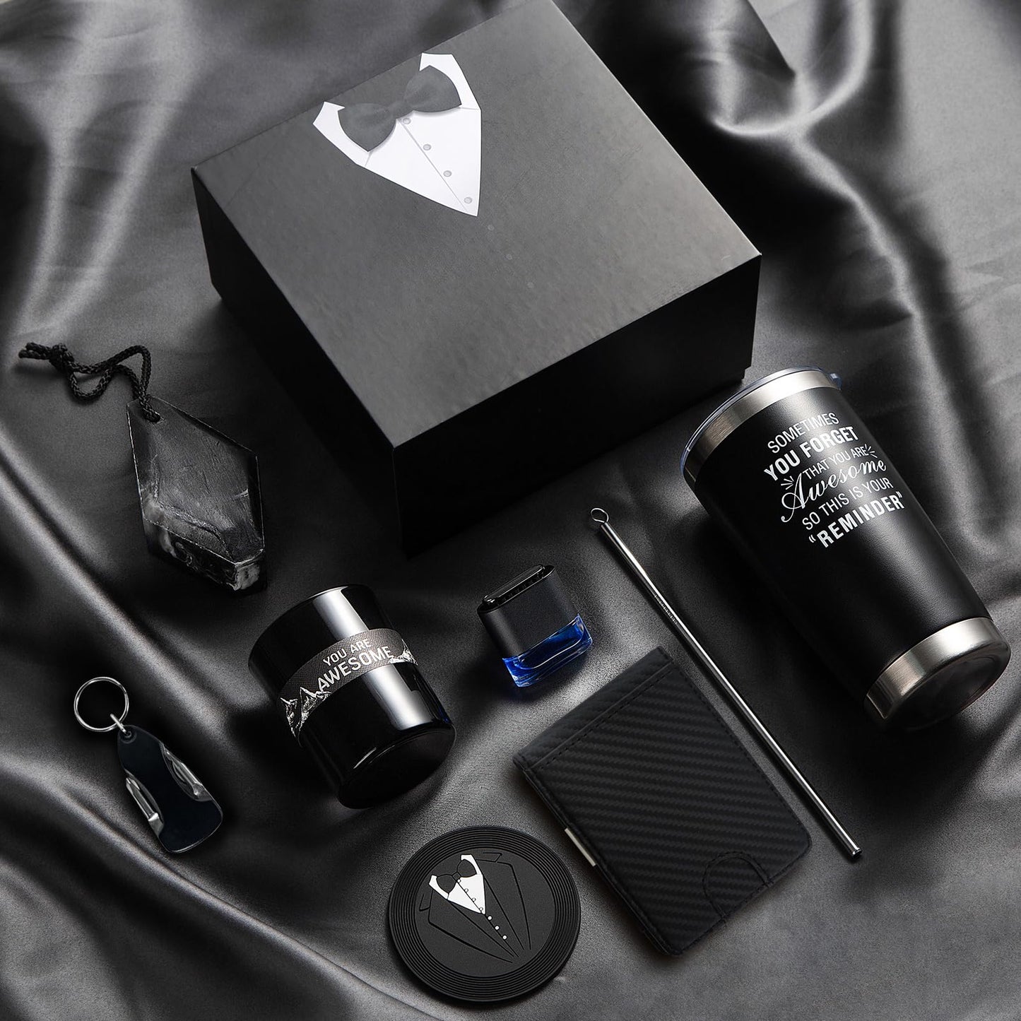 Birthday Gifts for Men Who Have Everything | 8-Piece Premium Gift Basket for Him