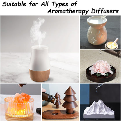 BISIRBAT 15-Pcs Essential Oil Set for Diffusers - 15 x 5ml | Aromatherapy