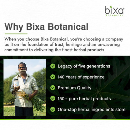 Bixa Botanical Safed Musli Powder - Ayurvedic Herbal Supplement, Gluten Free, Non-GMO, Steam Sterilized, Vegan (16 oz)