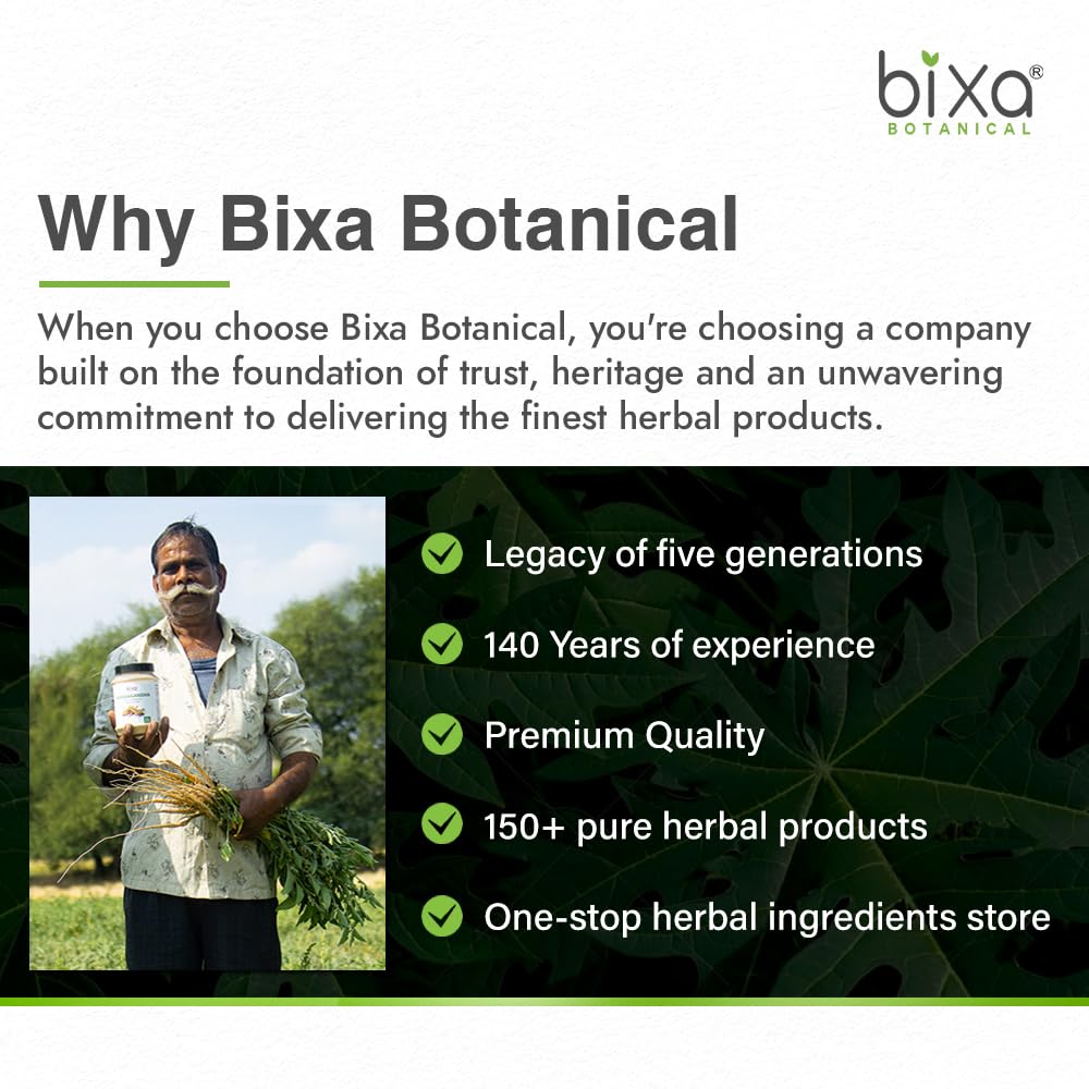 Bixa Botanical Safed Musli Powder - Ayurvedic Herbal Supplement, Gluten Free, Non-GMO, Steam Sterilized, Vegan (16 oz)