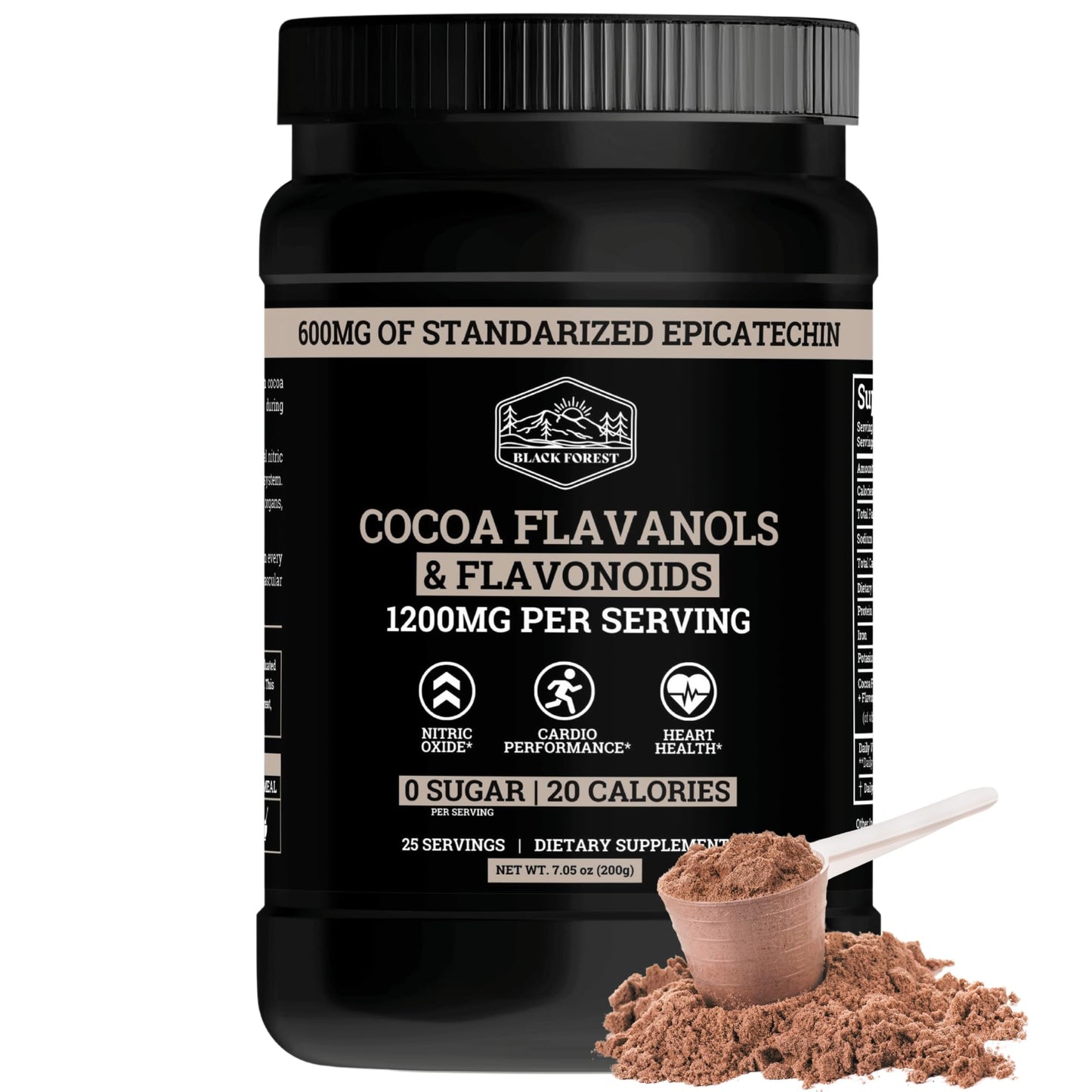 Black Forest High Flavanol Cocoa Powder — 1200mg Flavanols & 600mg Epicatechin