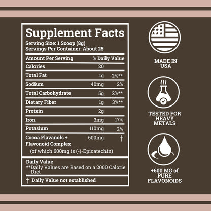 Black Forest High Flavanol Cocoa Powder — 1200mg Flavanols & 600mg Epicatechin