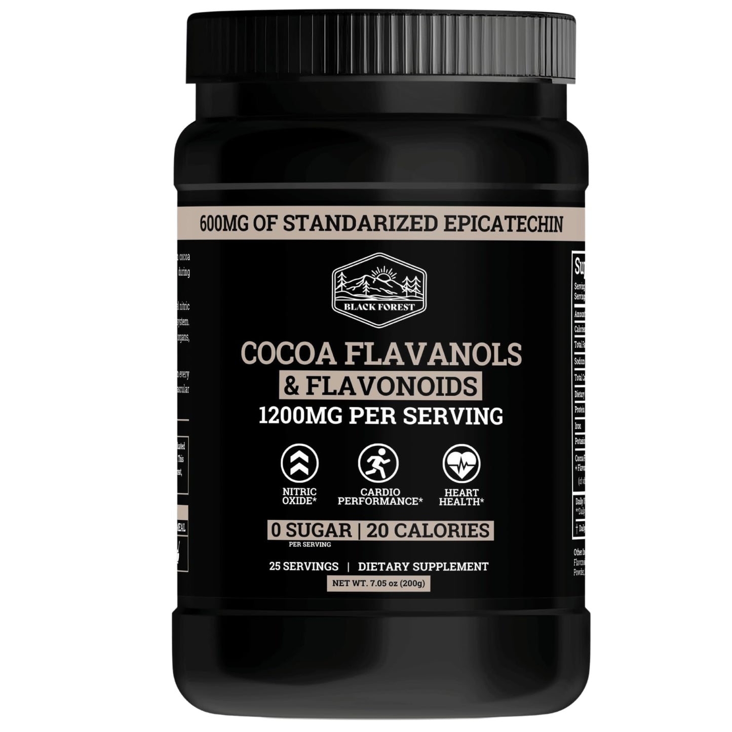 Black Forest High Flavanol Cocoa Powder — 1200mg Flavanols & 600mg Epicatechin