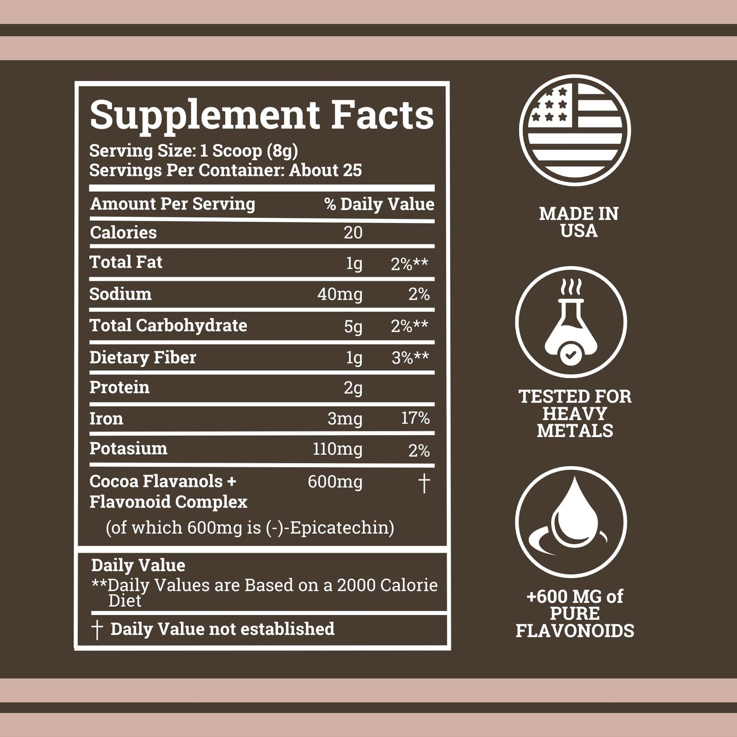 Black Forest High Flavanol Cocoa Powder — 1200mg Flavanols & 600mg Epicatechin