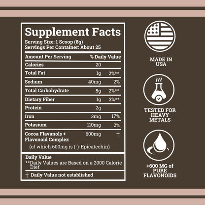 Black Forest High Flavanol Cocoa Powder — 1200mg Flavanols & 600mg Epicatechin