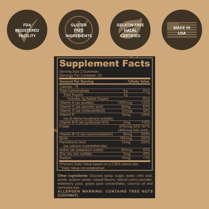 Black Girl Vitamins Look Good Feel Good Bundle – Hair Skin & Nails + Vitamin D3 2000IU + Once a Day Multivitamin