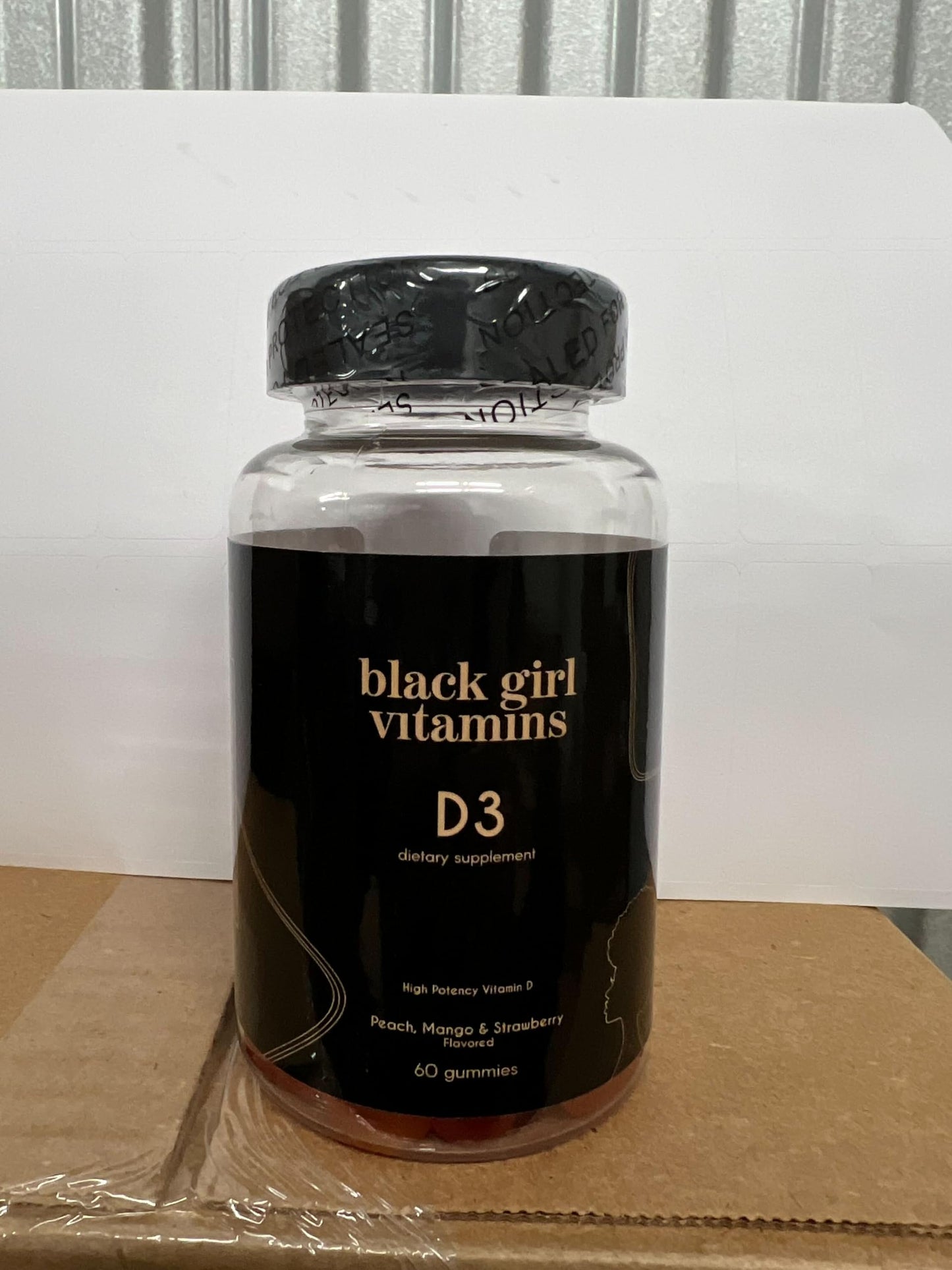 Black Girl Vitamins Vitamin D3 Gummies – 2000 IU, Gluten-Free, Immune, Energy & Bone Support