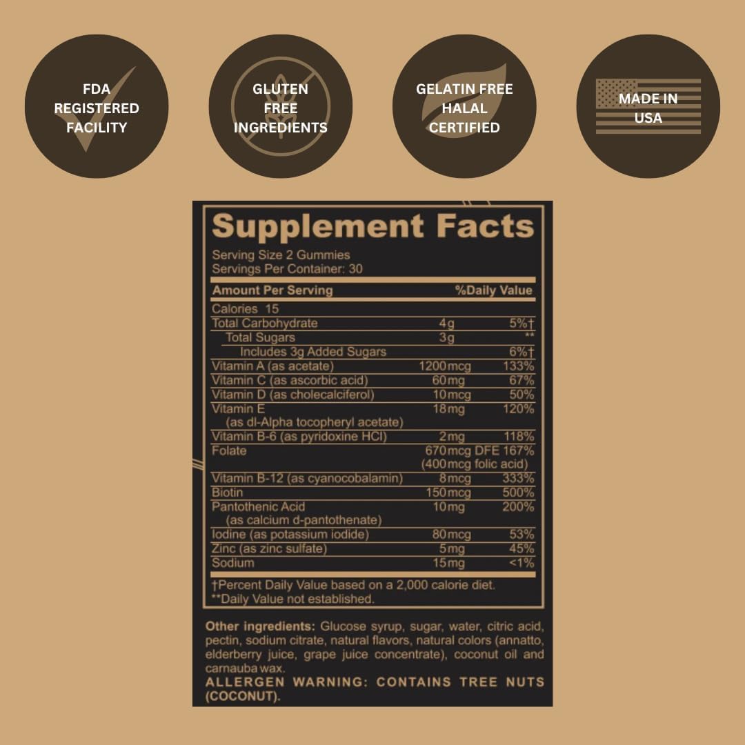 Black Girl Vitamins Look Good Feel Good Bundle – Hair Skin & Nails + Vitamin D3 2000IU + Once a Day Multivitamin