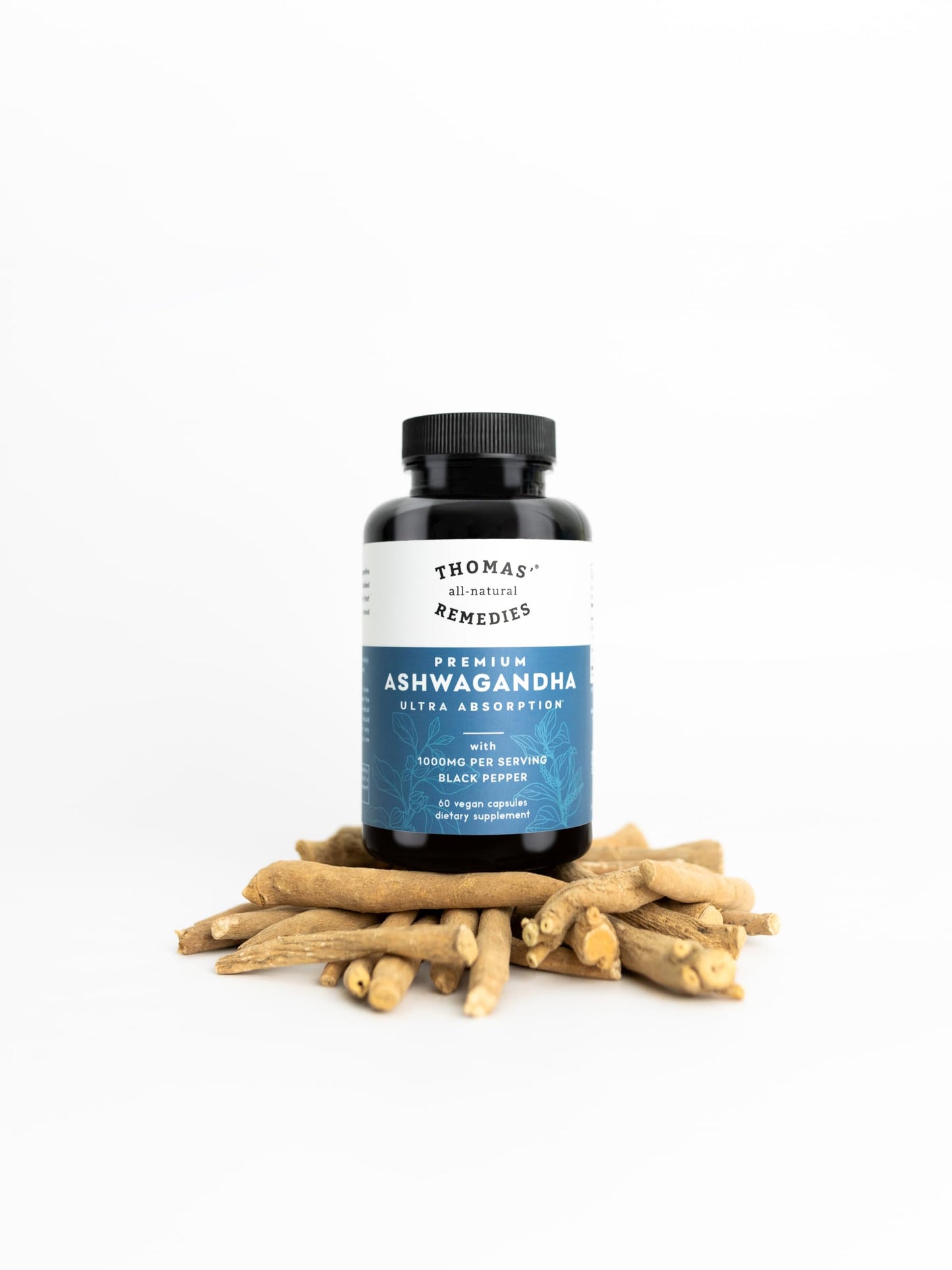 Thomas' Organic Ashwagandha 1000mg – Stress & Mood Support