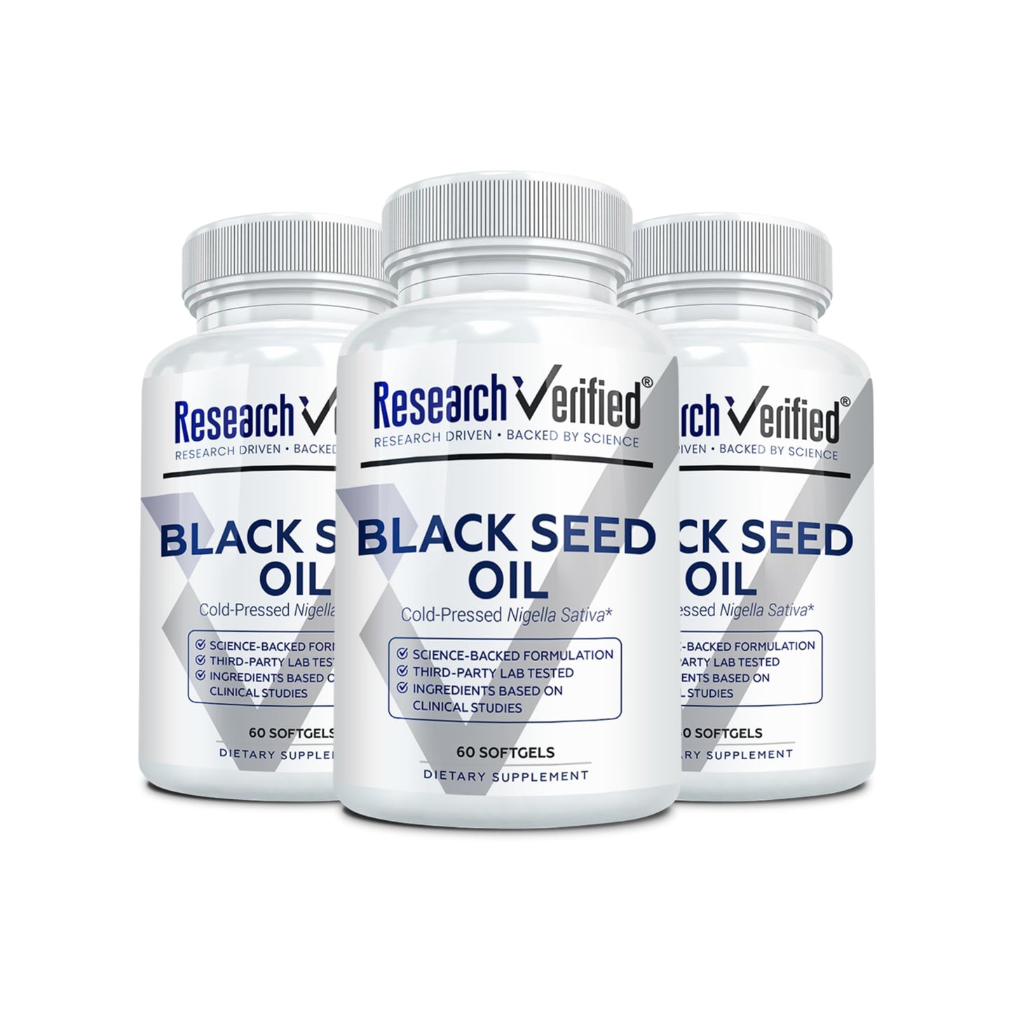 Research Verified Black Seed Oil - 90 Softgels | Cold-Pressed 2% Thymoquinone (TQ) for Immunity, Digestion & Respiratory Support
