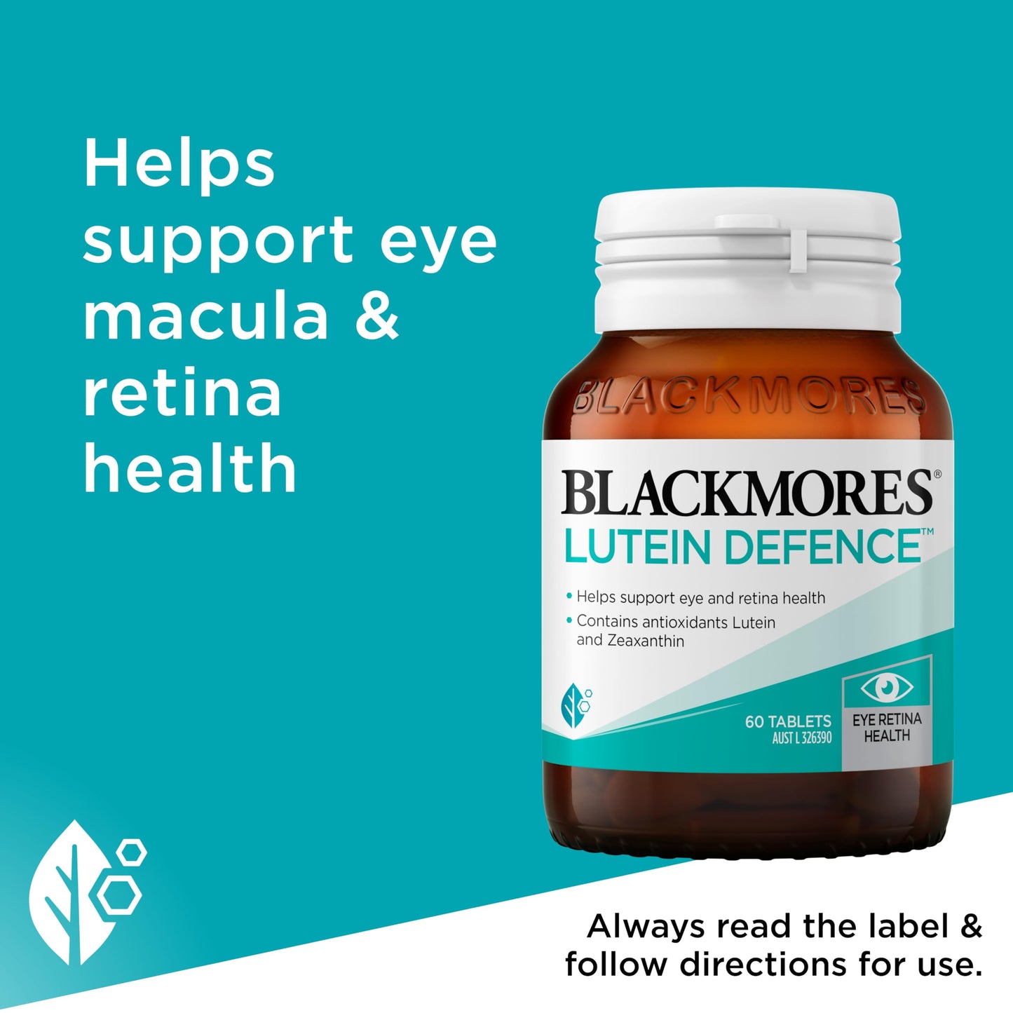 Blackmores Lutein Defence 60 Tablets – Supports Macula Health | Made in Australia