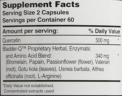 Bladder-Q 400 mg | 120 Capsules – All-Natural Bladder Support