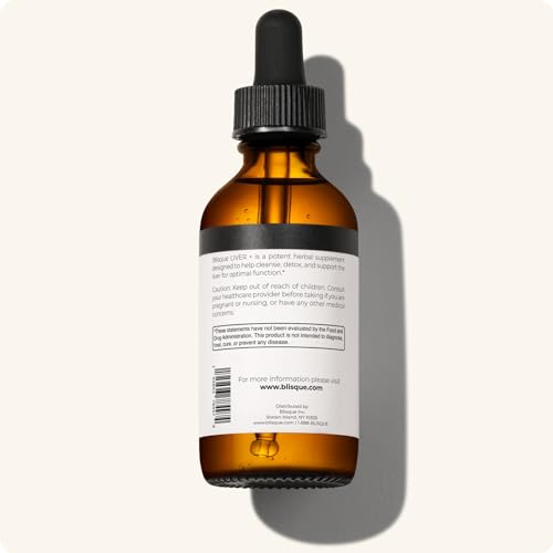 Blisque Liver Complex – Detox, Cleanse & Repair the Liver | Doctor-Approved | Milk Thistle & Dandelion Root | 2 oz | 59 Servings