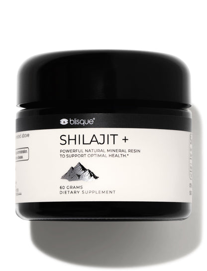 Blisque Shilajit Resin – Pure Himalayan Golden Grade A, Fulvic Acid & 85+ Minerals | 60 g