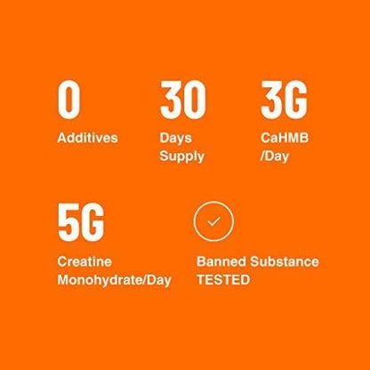 Blonyx HMB + Creatine Supplement — 3g HMB Daily for Strength & Recovery | 30-Day Supply