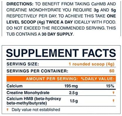 Blonyx HMB + Creatine Supplement — 3g HMB Daily for Strength & Recovery | 30-Day Supply
