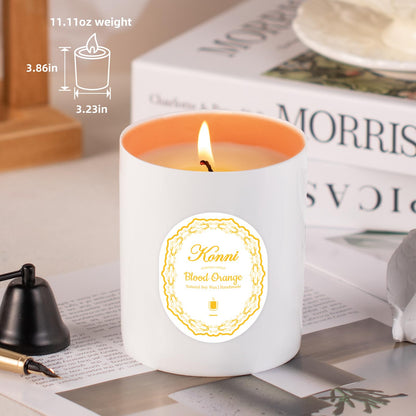 Blood Orange Scented Candle – 11oz Soy Wax Jar Candle, Non-Toxic