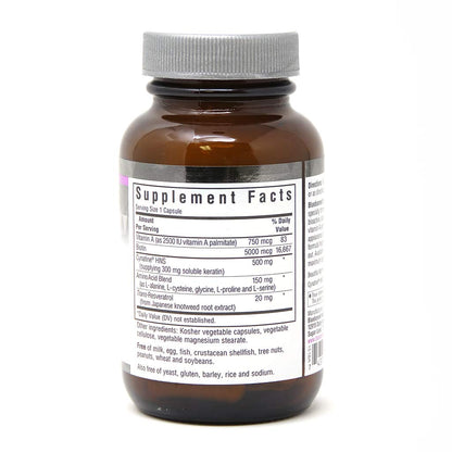Bluebonnet Beautiful Ally Keratin Care Capsules - Hair Strength & Revitalization, 30 Veg Capsules