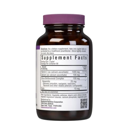 BlueBonnet Buffered Vitamin C 1000 mg Caplets – Immune Health, Non-GMO, Vegan