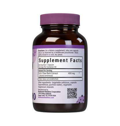 BlueBonnet Cat's Claw Bark Extract Supplement, 60 Count