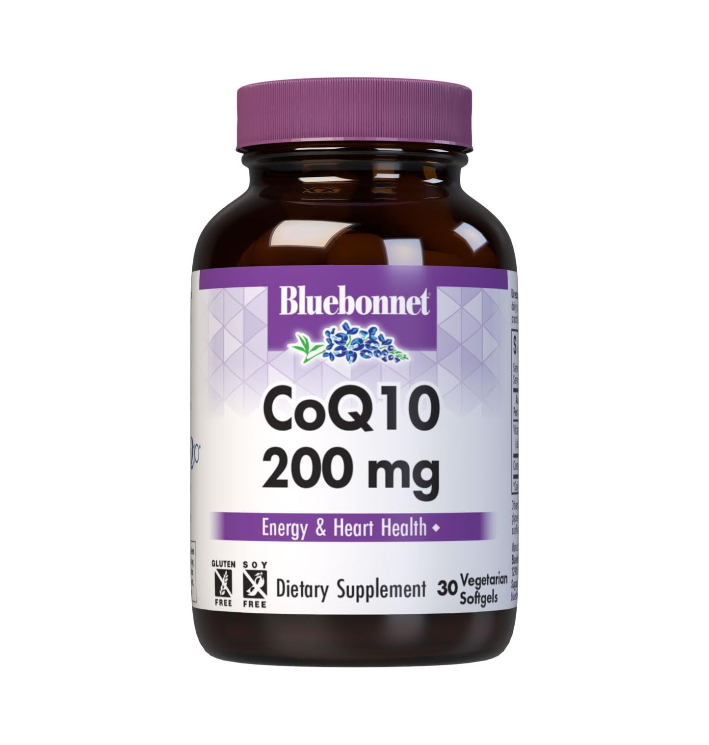 BlueBonnet CoQ-10 Vegetarian Softgels 200 mg – 60 Count | Energy & Heart Support