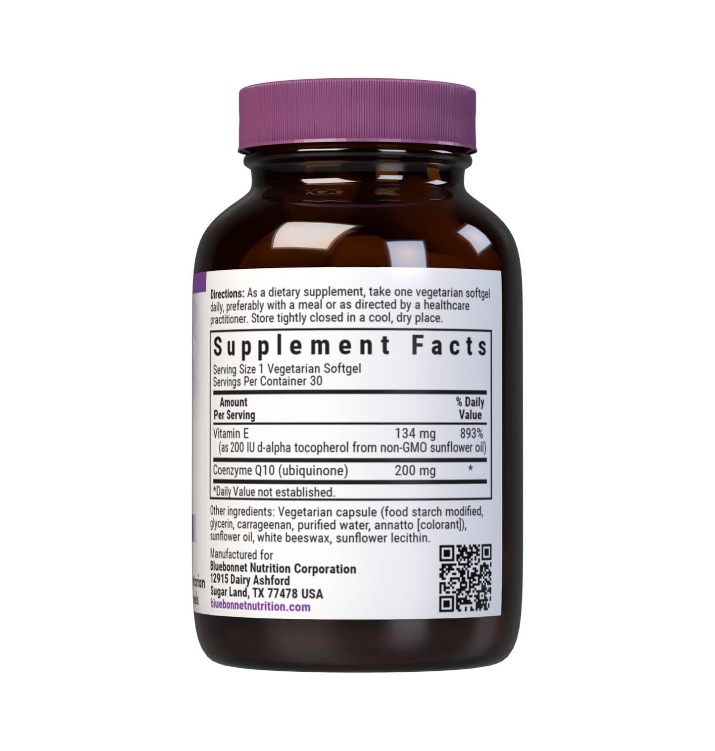 BlueBonnet CoQ-10 Vegetarian Softgels 200 mg – 60 Count | Energy & Heart Support