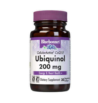 BlueBonnet Active CoQ10 Ubiquinol 200 mg Vegetarian Softgels | Kaneka Ubiquinol for Heart & Cellular Support