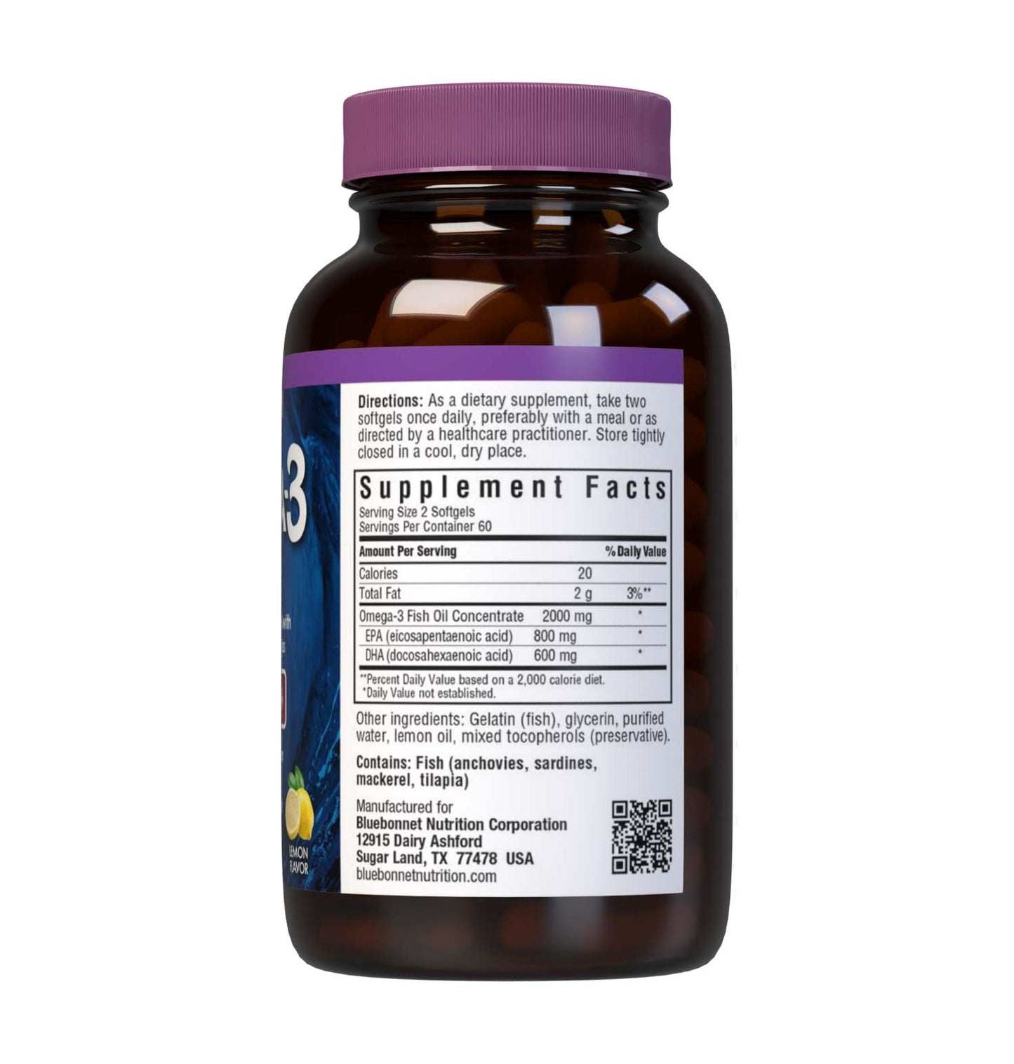 Bluebonnet EPAx Omega-3 1000 mg Heart Formula – 120 Softgels
