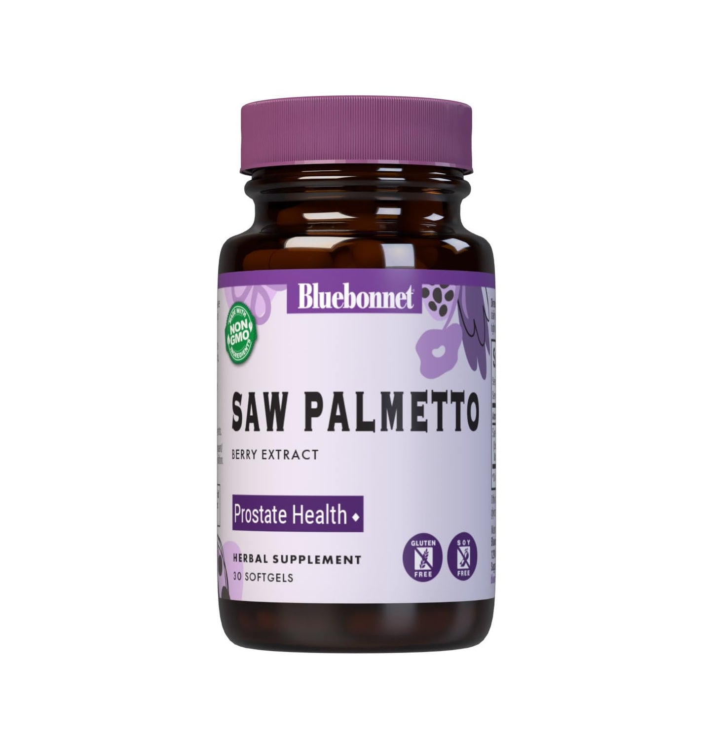 BlueBonnet Extra Strength Saw Palmetto Berry Extract Softgels, 30 Count | Prostate Health Supplement