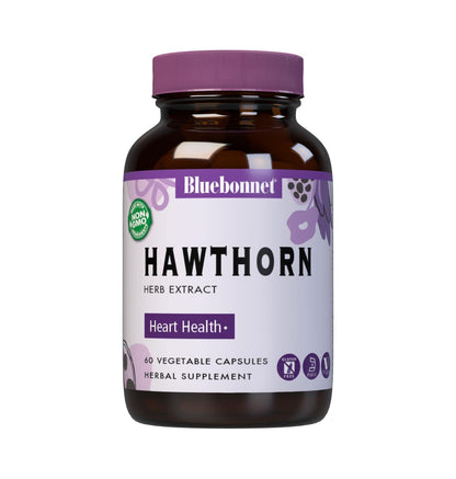 BlueBonnet Hawthorn Herb Extract Supplement – 60 Count (Vegan)