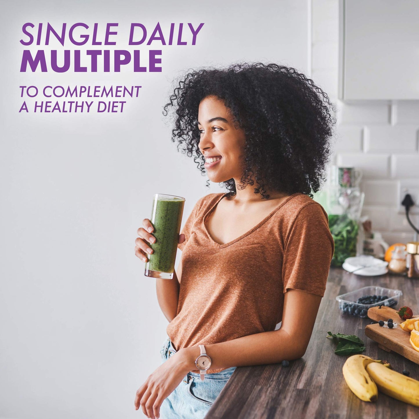 Bluebonnet Multi One with Iron – Complete Daily Vitamin (120 Veg Capsules) | Gluten Free, Kosher