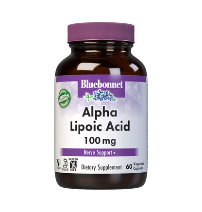 Bluebonnet Nutrition Alpha Lipoic Acid 100 mg - Nerve Support, Vegan