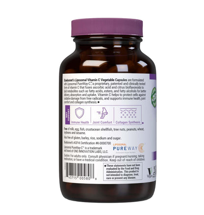 BlueBonnet Nutrition Liposomal Vitamin C – Immune Support, Joint Health, Collagen Synthesis | 90 Veg Capsules