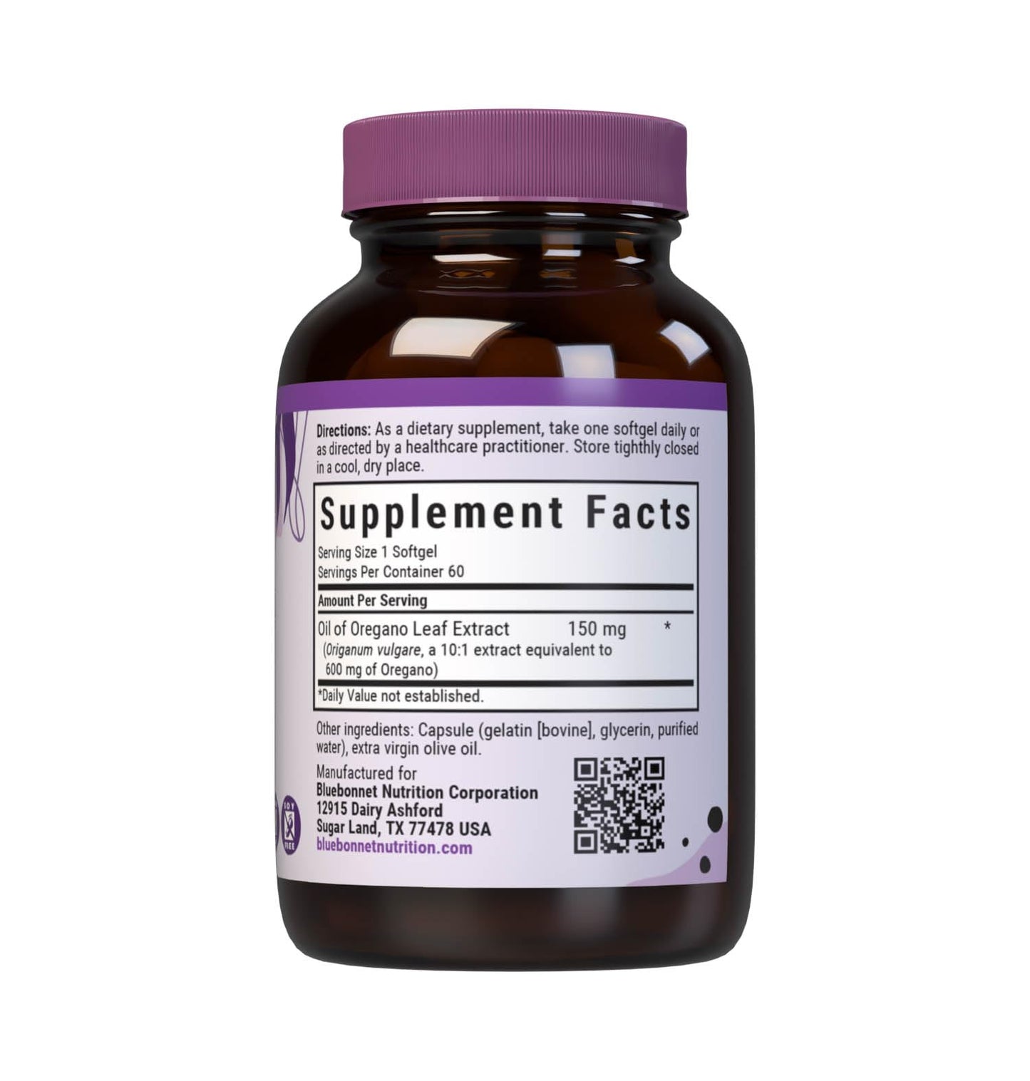 Bluebonnet Nutrition Oil of Oregano Leaf Extract – 60 Count