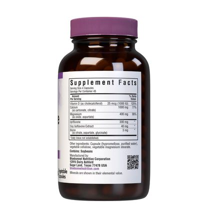 BlueBonnet Osteo-Bone Formula Vegetarian Capsules, 180 Count | Bone Health