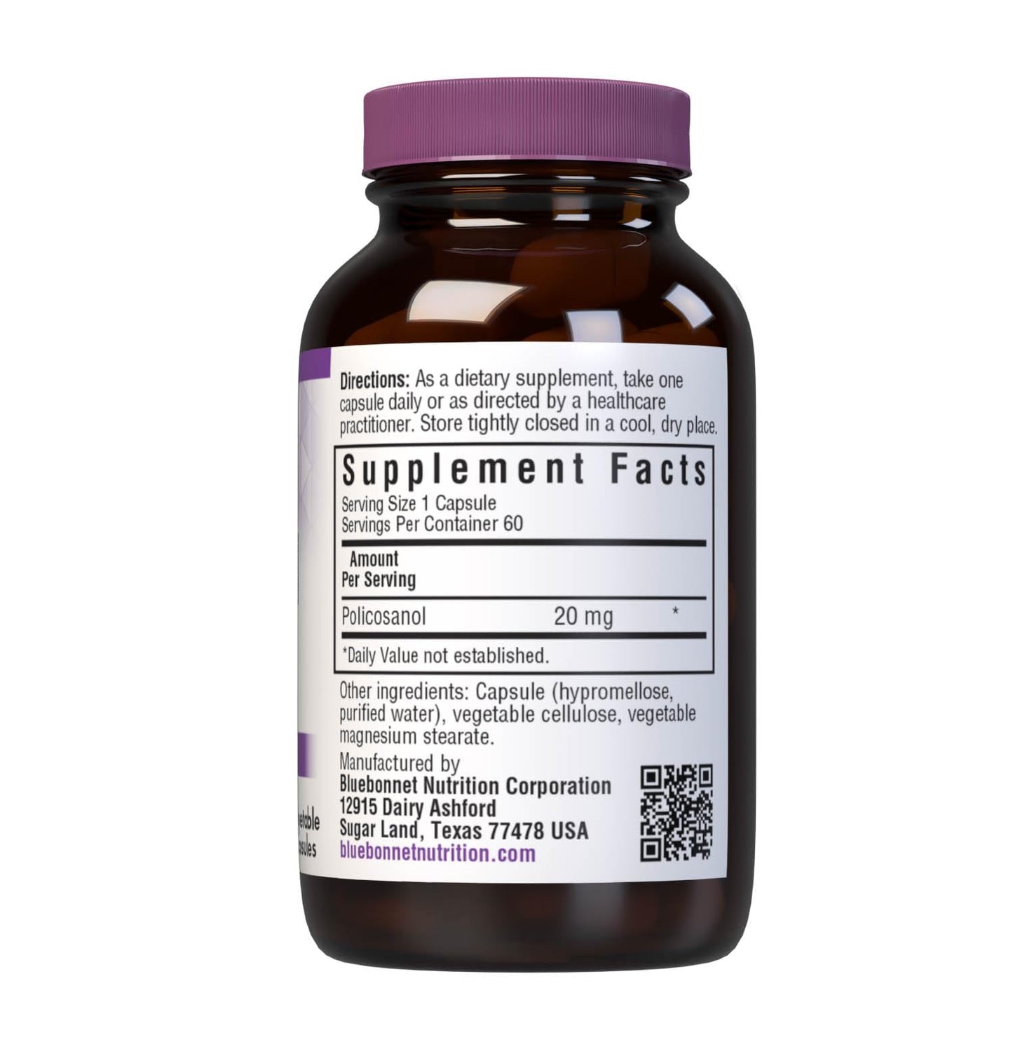 BlueBonnet Policosanol Supplement 60 Count – Heart Health Support