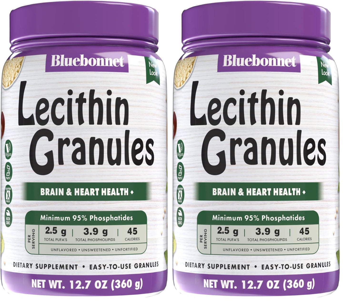 BlueBonnet Super Earth Lecithin Granules – Non-GMO Soy, Gluten-Free, Vegan, Kosher, No Sugar Added, 12.7 oz (Pack of 2)