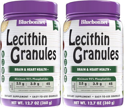 BlueBonnet Super Earth Lecithin Granules – Non-GMO Soy, Gluten-Free, Vegan, Kosher, No Sugar Added, 12.7 oz (Pack of 2)