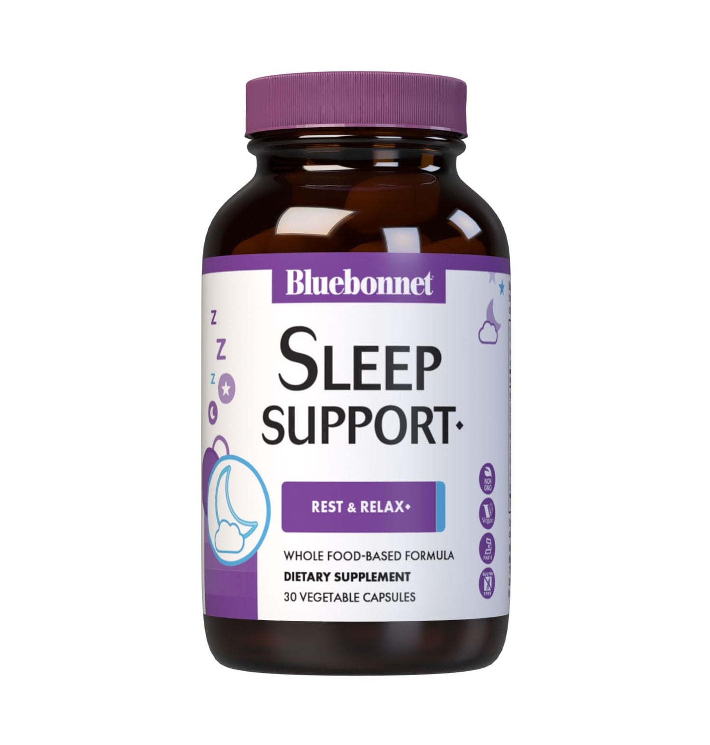 Bluebonnet Targeted Choice Sleep Support - Whole Food-Based, Soy-Free, Gluten-Free