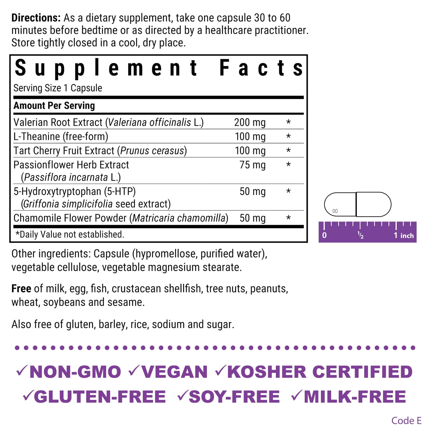 Bluebonnet Targeted Choice Sleep Support - Whole Food-Based, Soy-Free, Gluten-Free