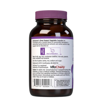 Bluebonnet Targeted Choice Sleep Support - Whole Food-Based, Soy-Free, Gluten-Free