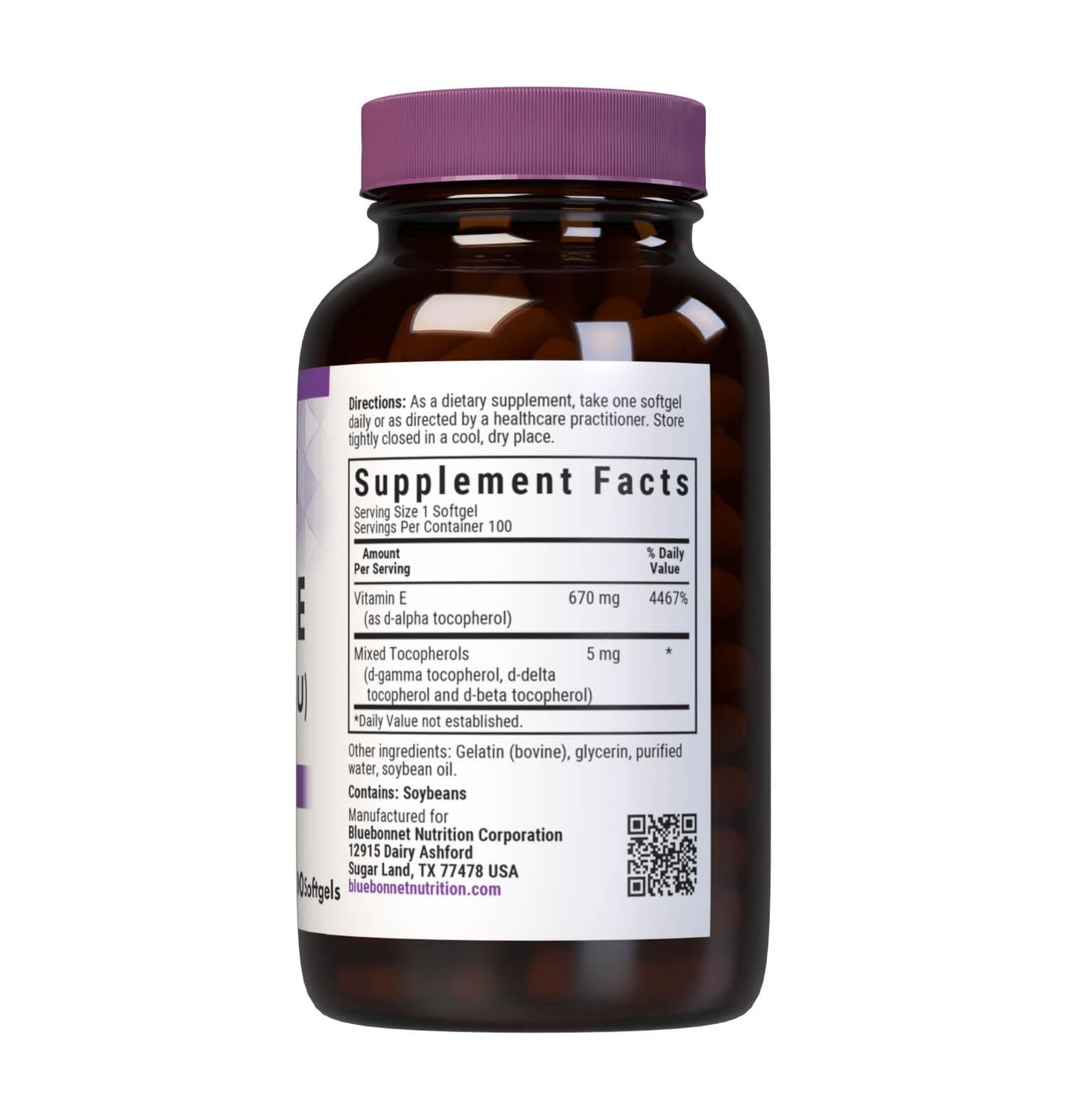 BlueBonnet Vitamin E 1000 IU Mixed Softgels - 100 Count