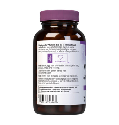BlueBonnet Vitamin E 1000 IU Mixed Softgels - 100 Count