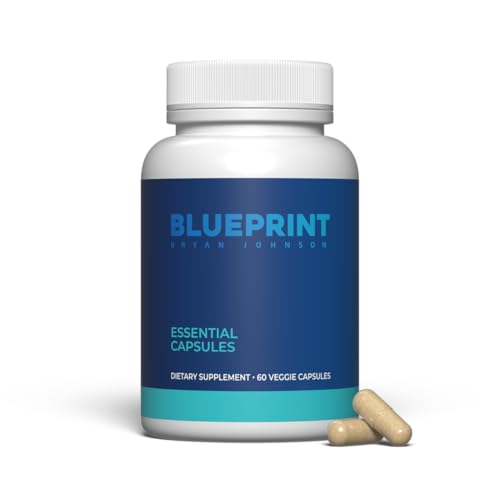 Blueprint Bryan Johnson Essential Capsules — Daily Multivitamin & Multimineral (Vegan, Non-GMO)