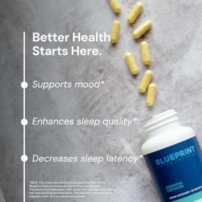 Blueprint Bryan Johnson Essential Capsules — Daily Multivitamin & Multimineral (Vegan, Non-GMO)