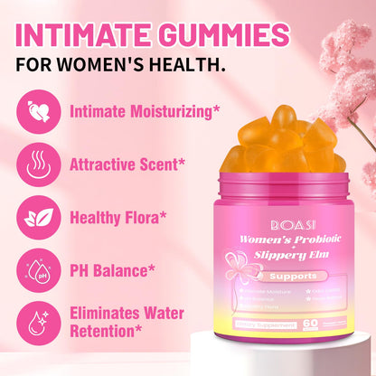 Boasi Her Juicy Vaginal Probiotics Gummies – Pineapple Flavor, pH Balance & Immunity
