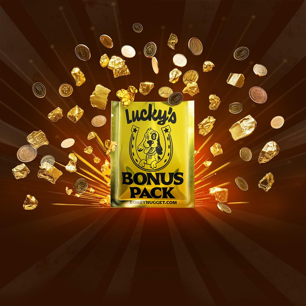 Bobby Nugget Gold Paydirt – Authentic California Pay Dirt with Lucky’s Bonus Bag
